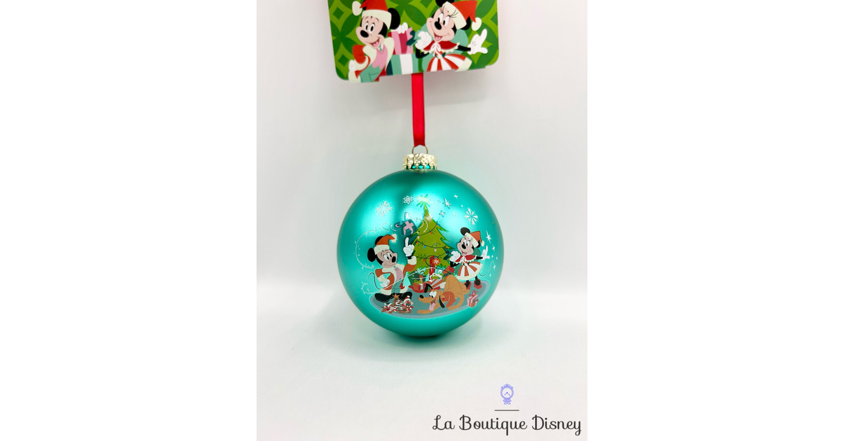 Boule Noël Mickey Minnie Jolly Holly Days To You Disney Store